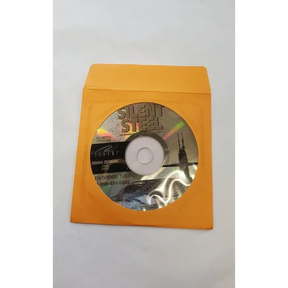 Silent Steel PC Game CD-ROM Strategy Game - DISC ONLY!